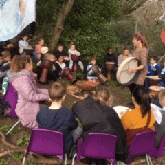 Wooded Story Telling Area Story Telling in the Wooded Area